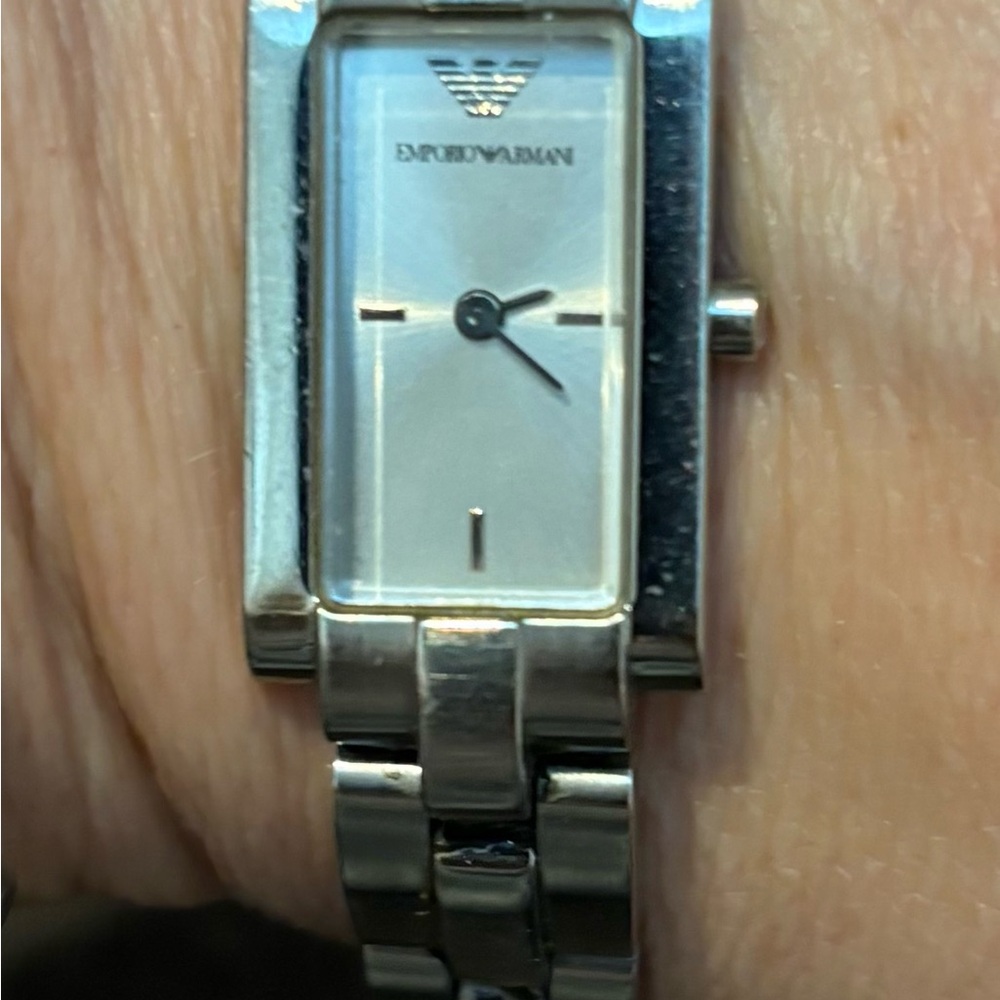 Giorgio Armani Silver watch preowned
